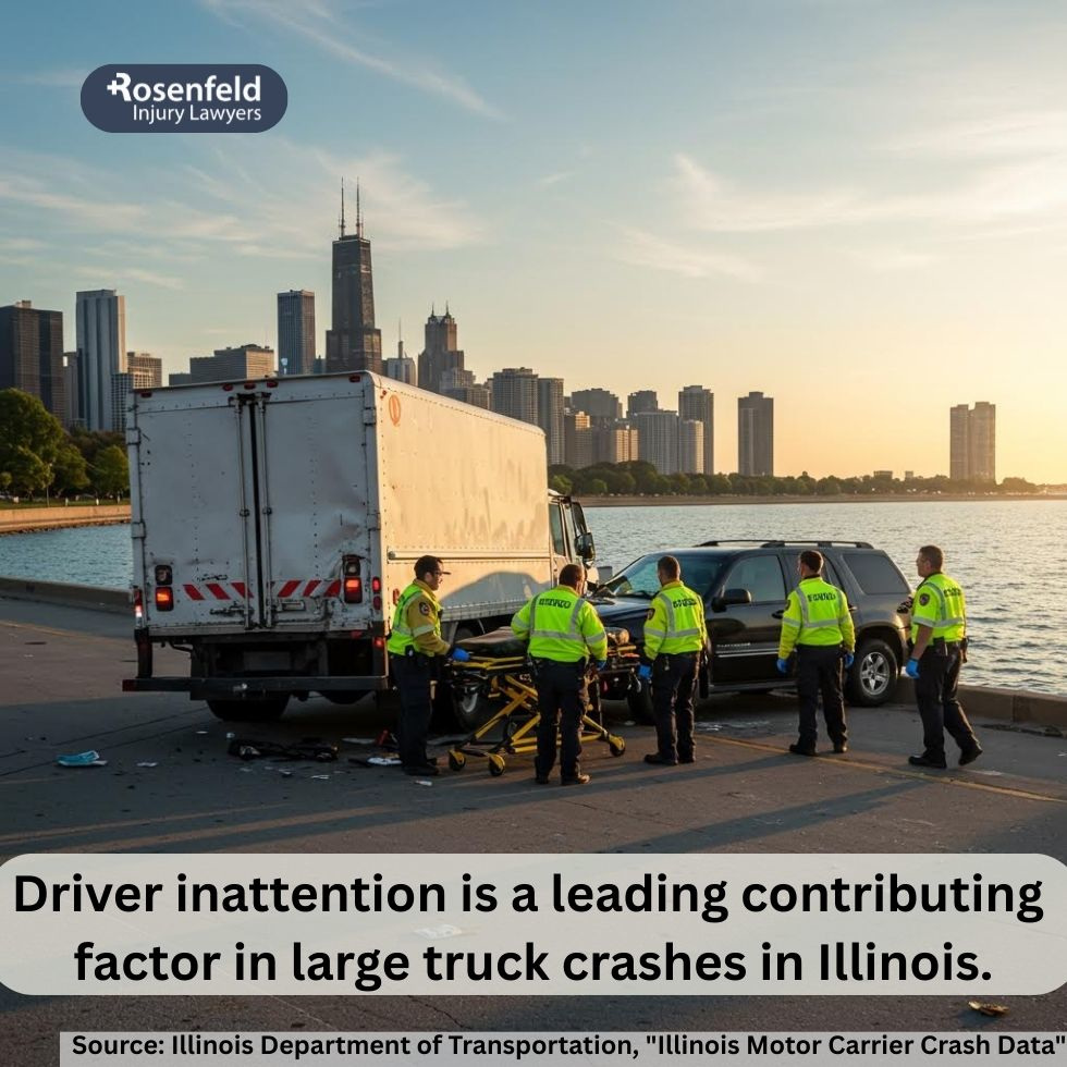 Chicago truck accident attorneys helping with a personal injury lawsuit.