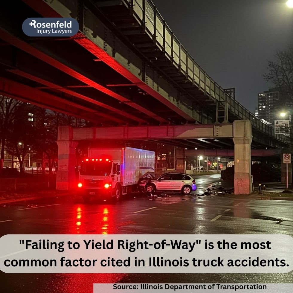 Truck accident claim involving passenger vehicles in Chicago.