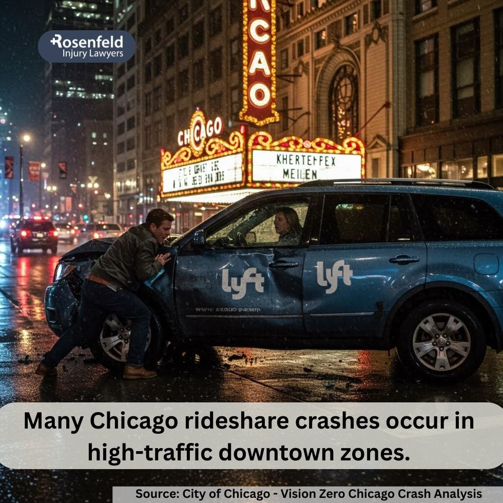 Legal team examining insurance policies from rideshare companies following a serious auto accident.